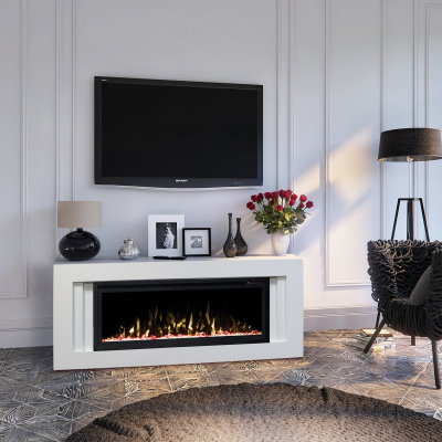 Электрокамин Stockholm 42/BV WT с очагом Saphir 42