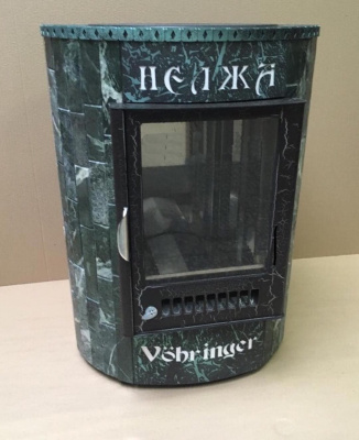  Печь Фёрингер отопительно-варочная "Нелжа" змеевик