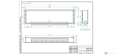 Биокамин Zefire Flagman 1600 шлифованный