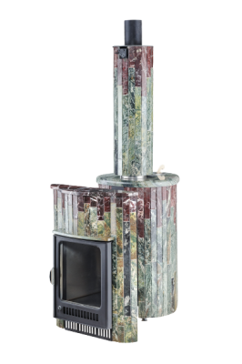  Банная печь Фёрингер Ламель Малютка (Жадеит+Россо Леванте)