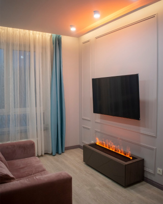 Встраиваемый электрический Schönes feuer 3D-камин FireLine 1000 (черная панель)