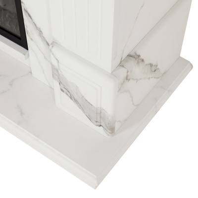 Портал для электрокамина Carolina 25,5 WT Мрамор белый