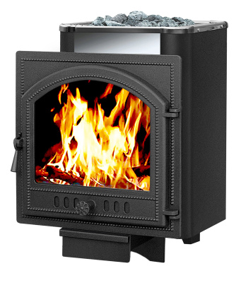  Чугунная банная печь Везувий Сенсация Антрацит 16 (205)