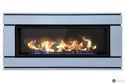 Биокамин Zefire в линейном портале Алистер со стемалитом