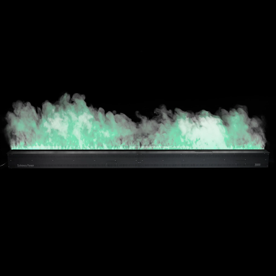 Встраиваемый камин-увлажнитель FireLine 3000 Blue (черная панель)