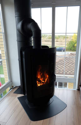  Печь-камин Defro HOME OVAL, 9 кВт 