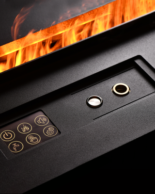 Встраиваемый электрический Schönes feuer 3D-камин FireLine 1000 RGB (черная панель)