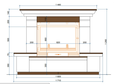 Каминная облицовка Sunhill AUDRUS