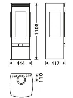  PANADERO Печь-камин ALBA