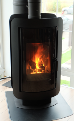  Печь-камин Defro HOME OVAL, 9 кВт 