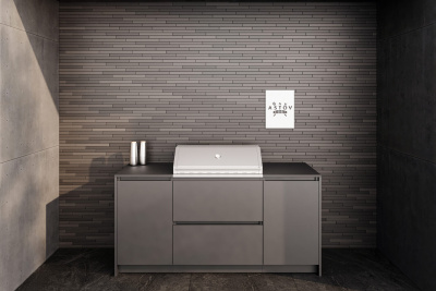 Кухня Astov BBQ № 8 (ширина 2040 мм)(готовое решение)