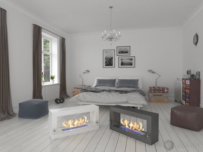 Биокамин Zefire Quarter 900 (черный)