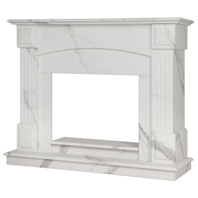 Портал для электрокамина Carolina 25,5 WT Мрамор белый