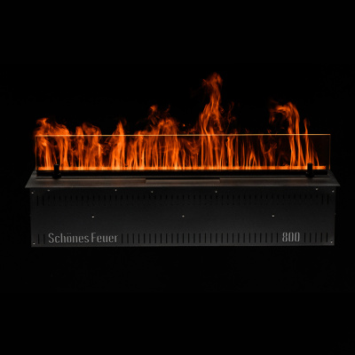 Встраиваемый электрический Schönes feuer 3D-камин FireLine 800 (черная панель)