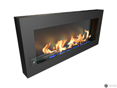 Биокамин Zefire Orion 1500 (черный со стеклом) Биокамин Zefire Orion 1500 (черный со стеклом)