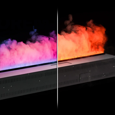 Встраиваемый камин-увлажнитель FireLine 600 Blue (черная панель)