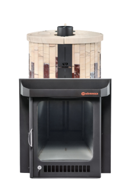  Банная печь Фёрингер Ламель Макси (Россо Леванте+"Окаменевшее дерево")