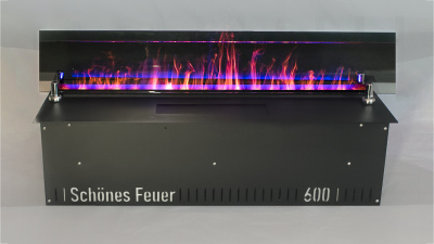 Декоративное стекло Black для электромкаминов Schönes feuer