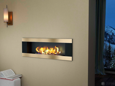 Биокамин Zefire Elliot horizontal 1200 (латунный)