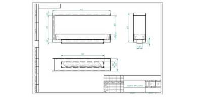 Биокамин Zefire торцевой сквозной Standart 900 Биокамин Zefire торцевой сквозной Standart 900