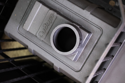  Чугунная банная печь НМК "Сибирь-20". Панорамная дверца (сетка)