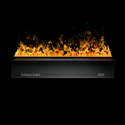 Встраиваемый электрический 3D-камин Schönes feuer Hotline 1200 (черная панель)