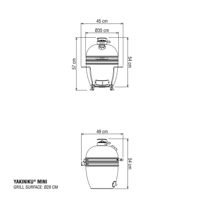 Yakiniku® Mini Камадо гриль 