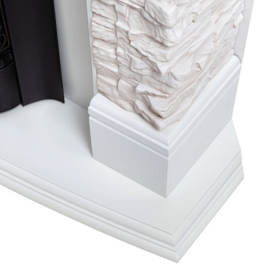 Портал для электрокамина Athena GR STD WT Corner (угловая)