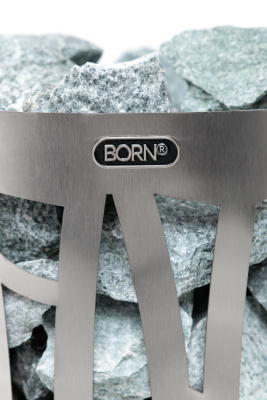 Электрическая печь для бани и сауны Born Rain Plus 7 кВт (матовый корпус, встроенное управление) Электрическая печь для бани и сауны Born Rain Plus 7 кВт (матовый корпус, встроенное управление)