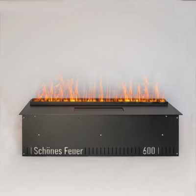 Встраиваемый электрический Schönes feuer 3D-камин FireLine 600 Blue Effect (черная панель)
