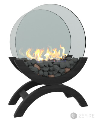 Биокамин Zefire Iris mini (темный)