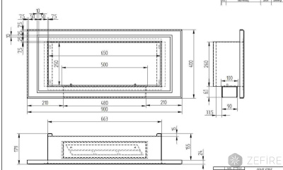 Биокамин Zefire Sirius 900