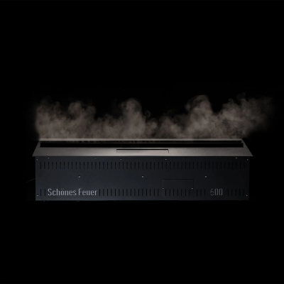 Встраиваемый камин-увлажнитель FireLine 600 Blue (черная панель)