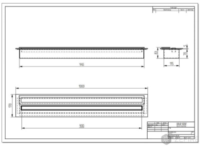 Прямоугольный контейнер Zefire 1000 Premium