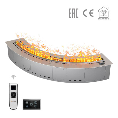 Паровой камин Airtone Vepo Radial 1000 мм (серебро)