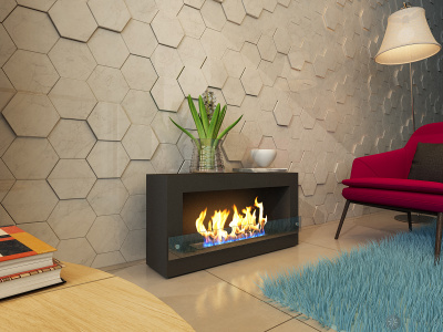 Биокамин Zefire Constant 900 (черный)