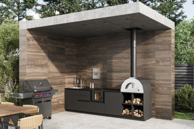 Кухня Astov BBQ № 20 (ширина 3200 мм)(готовое решение)