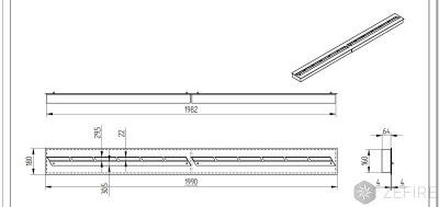 Прямоугольный контейнер Zefire 2000