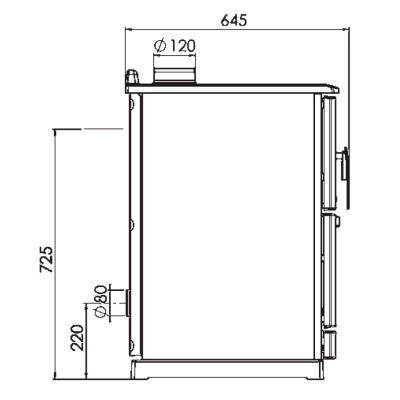  Печь плита Plamen CALOREX 100 белая