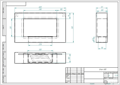 Биокамин Zefire Orion 600 (черный)