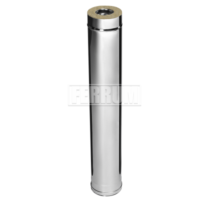 Труба сэндвич Феррум L-1000 (430/0,8 + нерж) диам.115х200