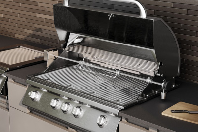 Кухня Astov BBQ № 13 (ширина 3600 мм)(готовое решение)