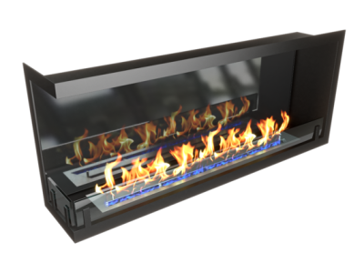 Биокамин Zefire угловой Standart 1100 левый со стемалитом