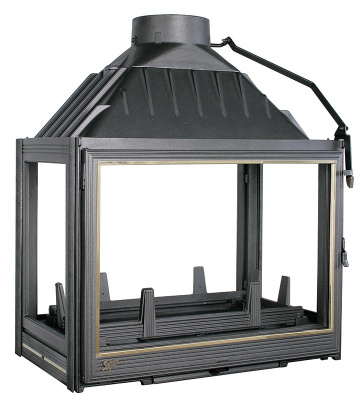 Чугунная топка Seguin Multivision 8000 4 стекла, две двери 