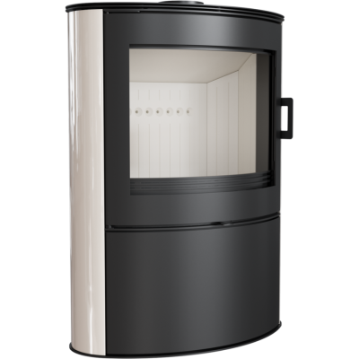  Печь-камин Kratki Koza AB S 2 (кремовый кафель)