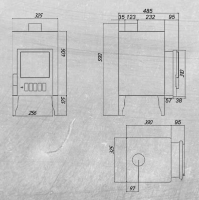 Отопительная печь Фёрингер Умка Мини Отопительная печь Фёрингер Умка Мини