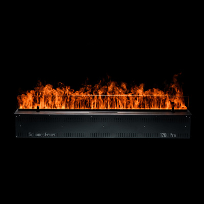 Встраиваемый электрический Schönes feuer 3D-камин FireLine 1200 (черная панель)