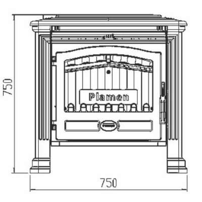  Печь Plamen TENA N (эмалированная) 