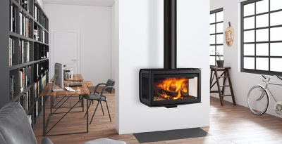 Дровяной камин ROCAL CITY фронтальный (одна дверь) стальной