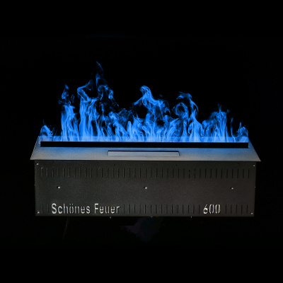 Встраиваемый электрический Schönes feuer 3D-камин FireLine 600 RGB (черная панель)